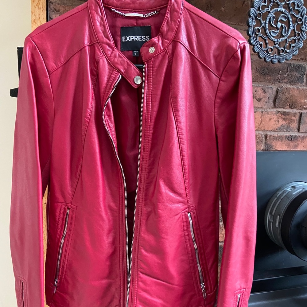 Express faux leather jacket